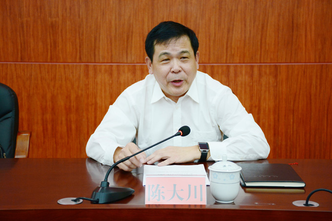 副院长陈大川主持会议并作总结发言